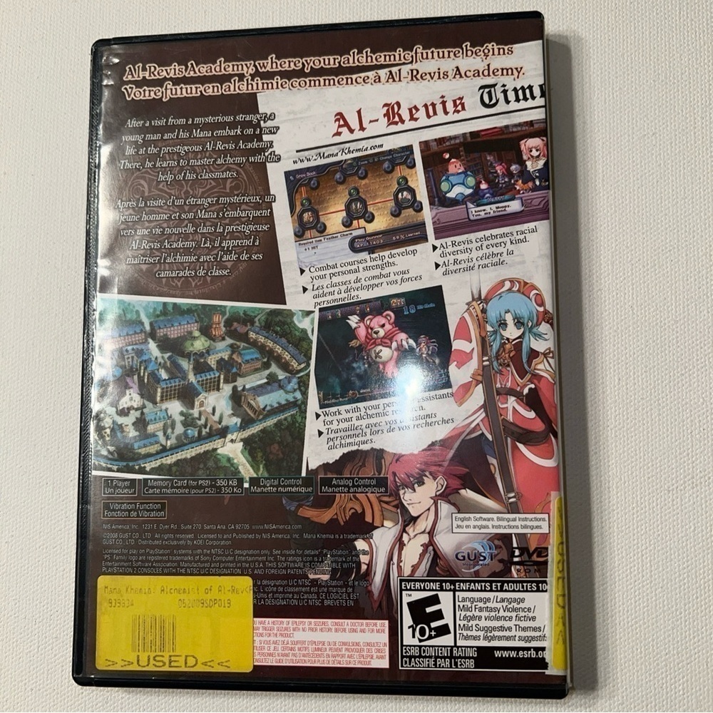 EUC Mana Khemia: Alchemists of Al-Revis (Sony PlayStation 2, 2008) 🔥🔥🔥 - Picture 3 of 5